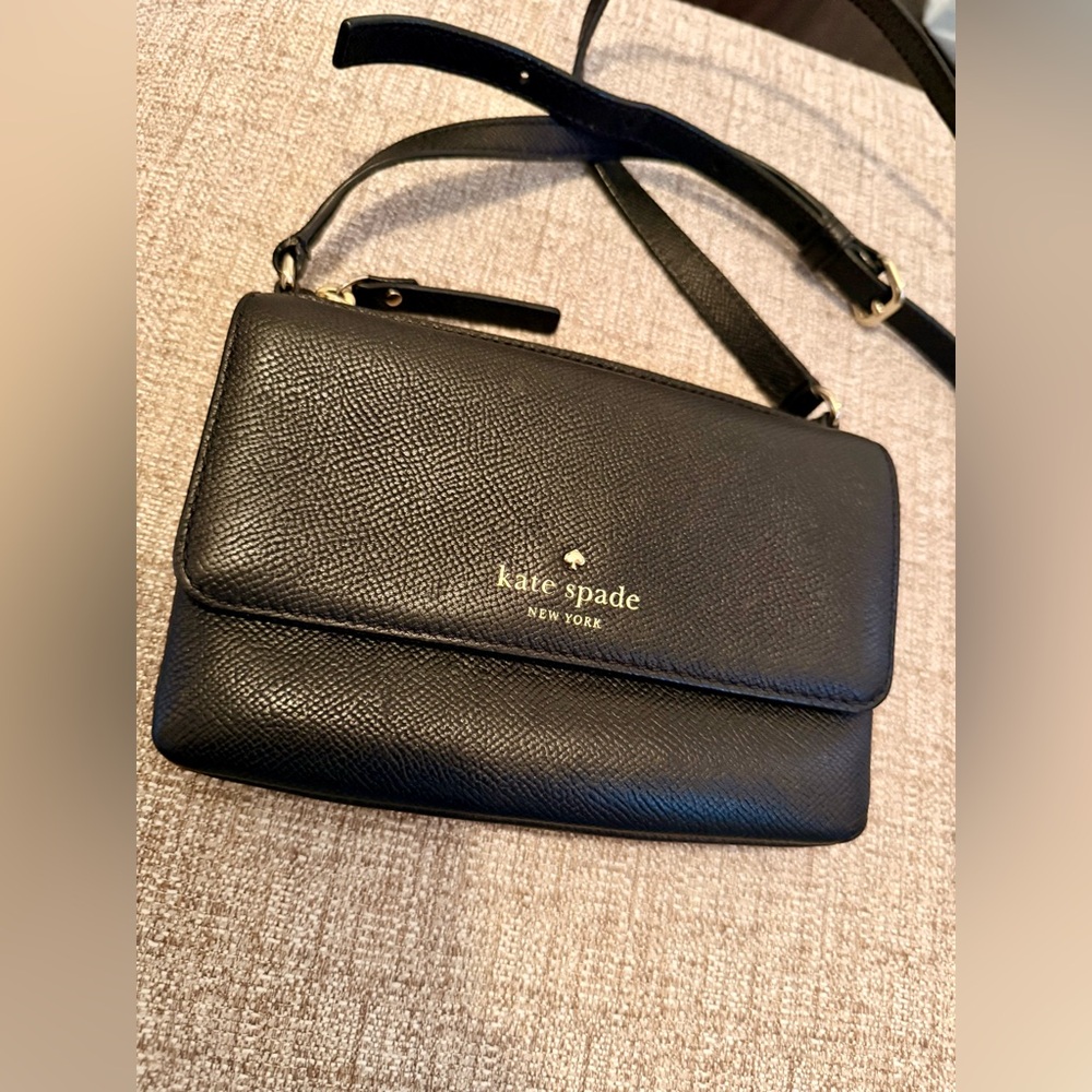 KATE SPADE DOUBLE POUCH CROSSBODY BAG & DUST BAG - Picture 2 of 13